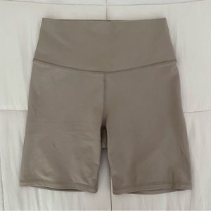 Abercrombie and Fitch YPB 7” Biker Short Taupe